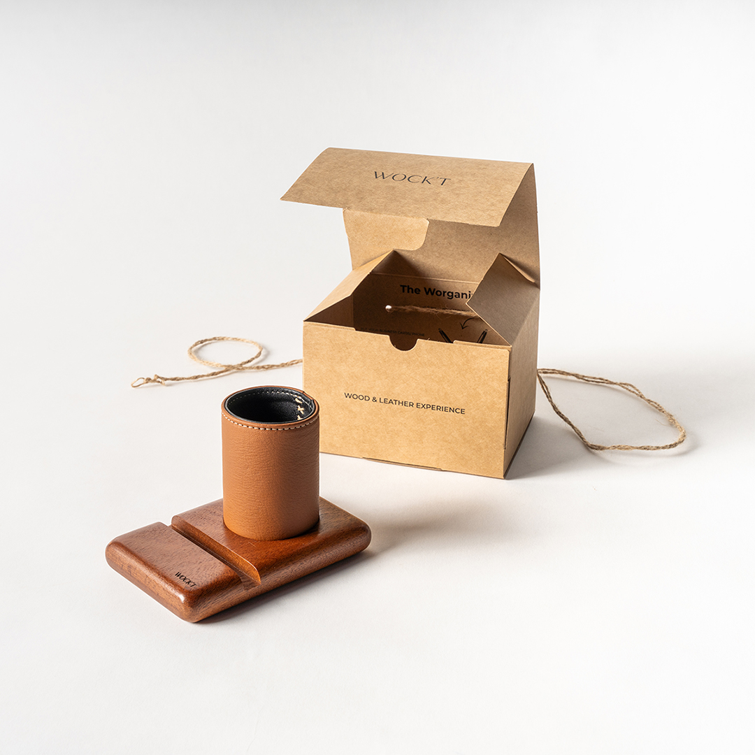 Pack Prestige Acajou Camel - Cadeau d'entreprise Tunisie