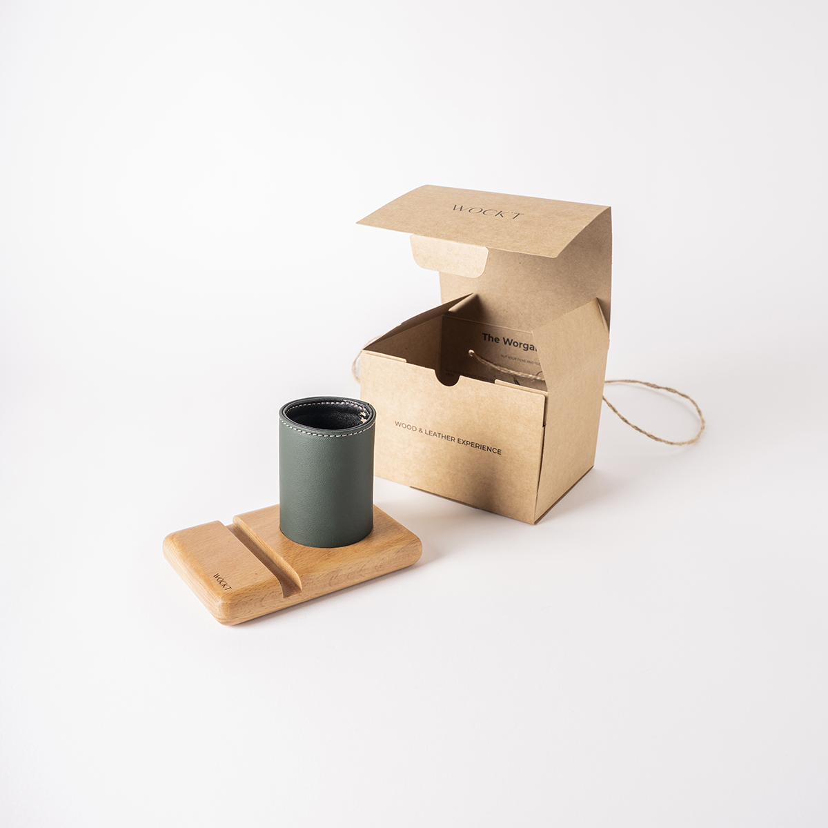 Pack Hub Hêtre Olive - Accessoires de bureau Tunisie