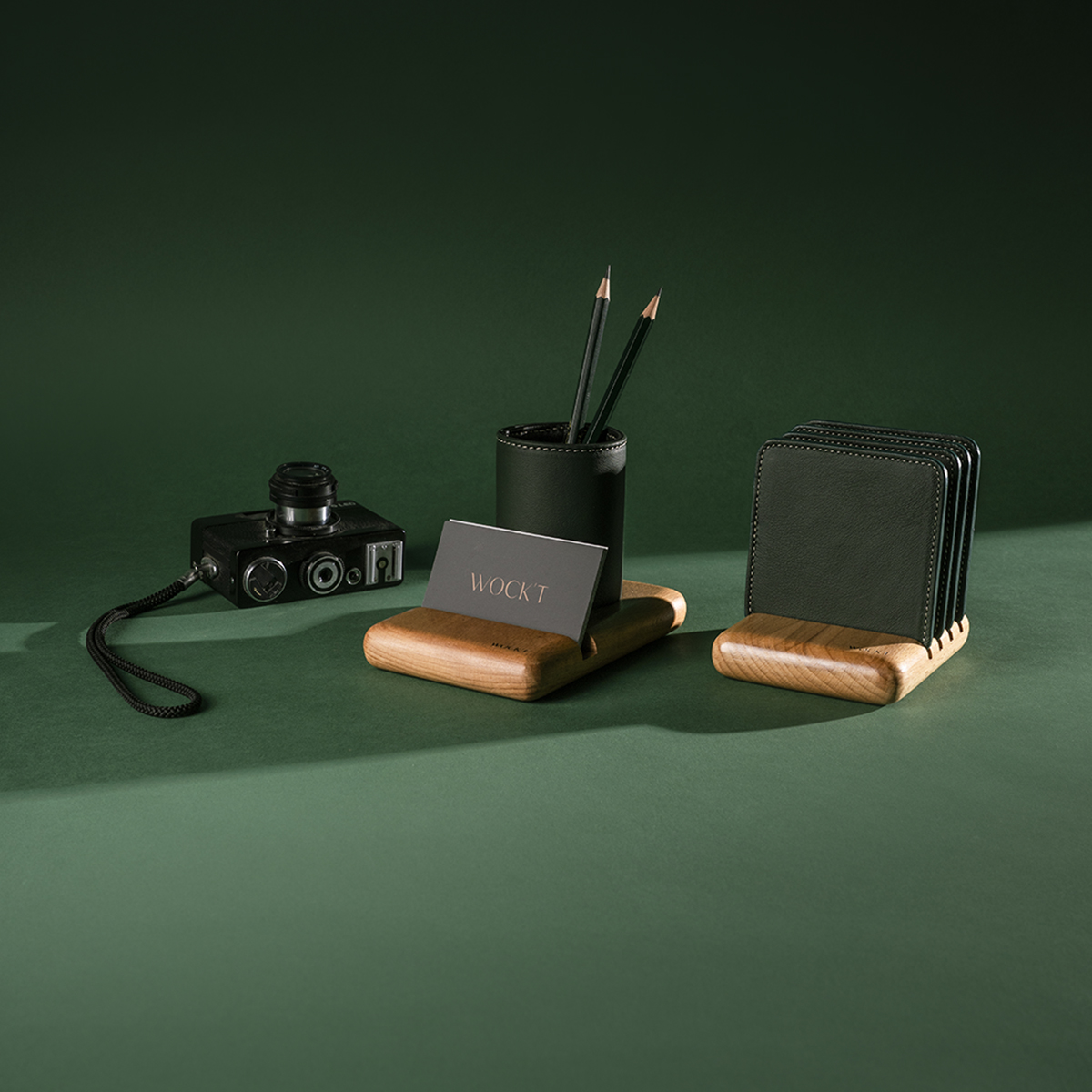 Pack Hub Hêtre Olive - Accessoires de bureau Tunisie