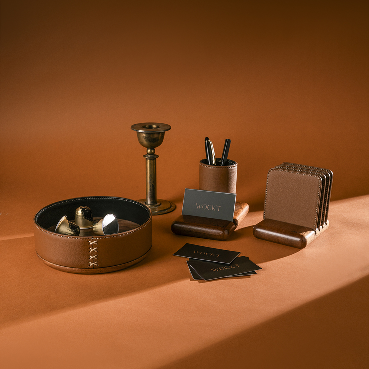 Pack Prestige Acajou Camel - Cadeau d'entreprise Tunisie