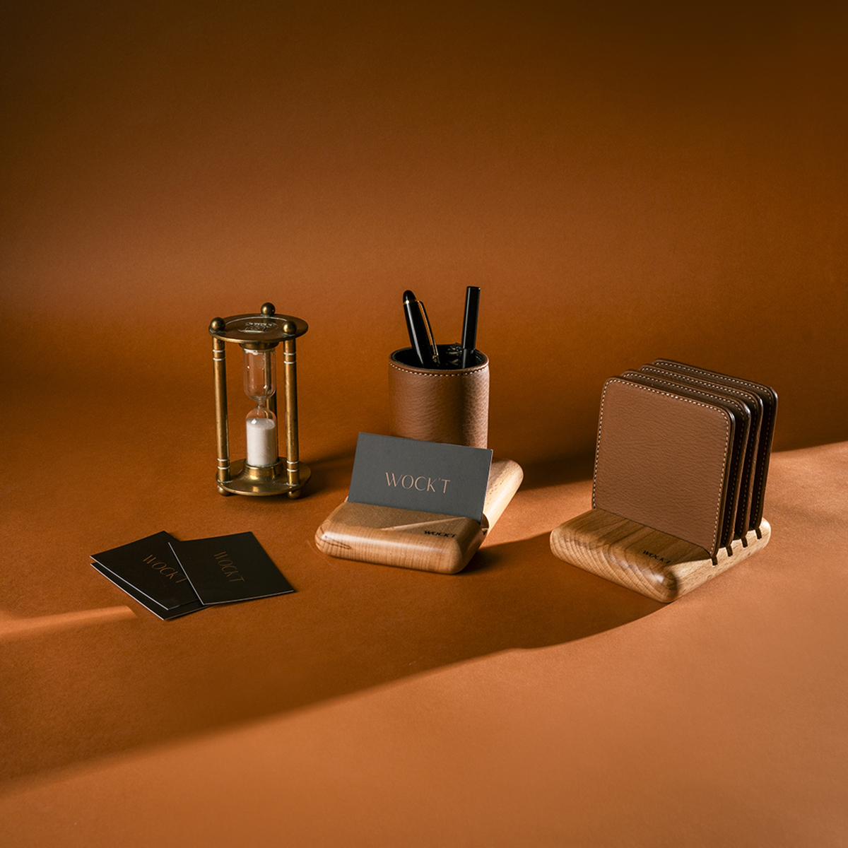 Pack Hub Hêtre Camel - Accessoires de Bureau Tunisie