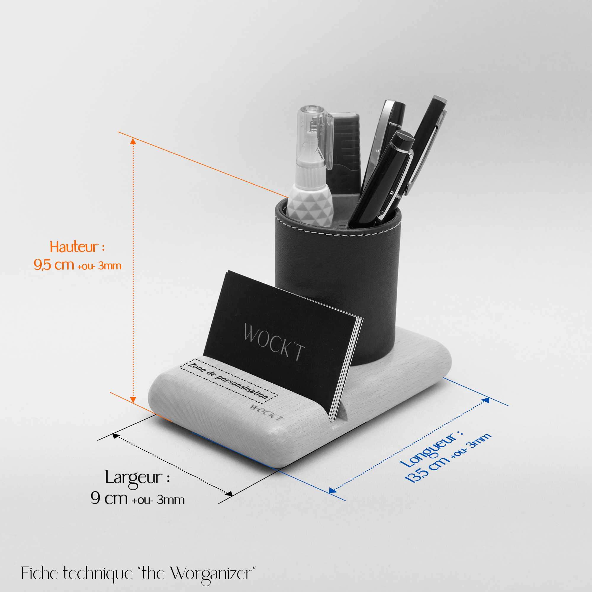 Pack Hub Hêtre Camel - Accessoires de Bureau Tunisie